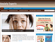 Tablet Screenshot of anxietyexperts.com